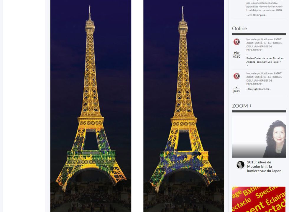 Lightzoom Japonismes 2018 à la Tour Eiffel