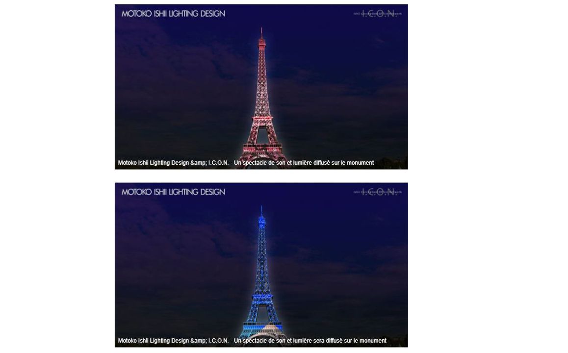 BFM TV La Tour Eiffel aux couleurs du Japon pendant deux soirs