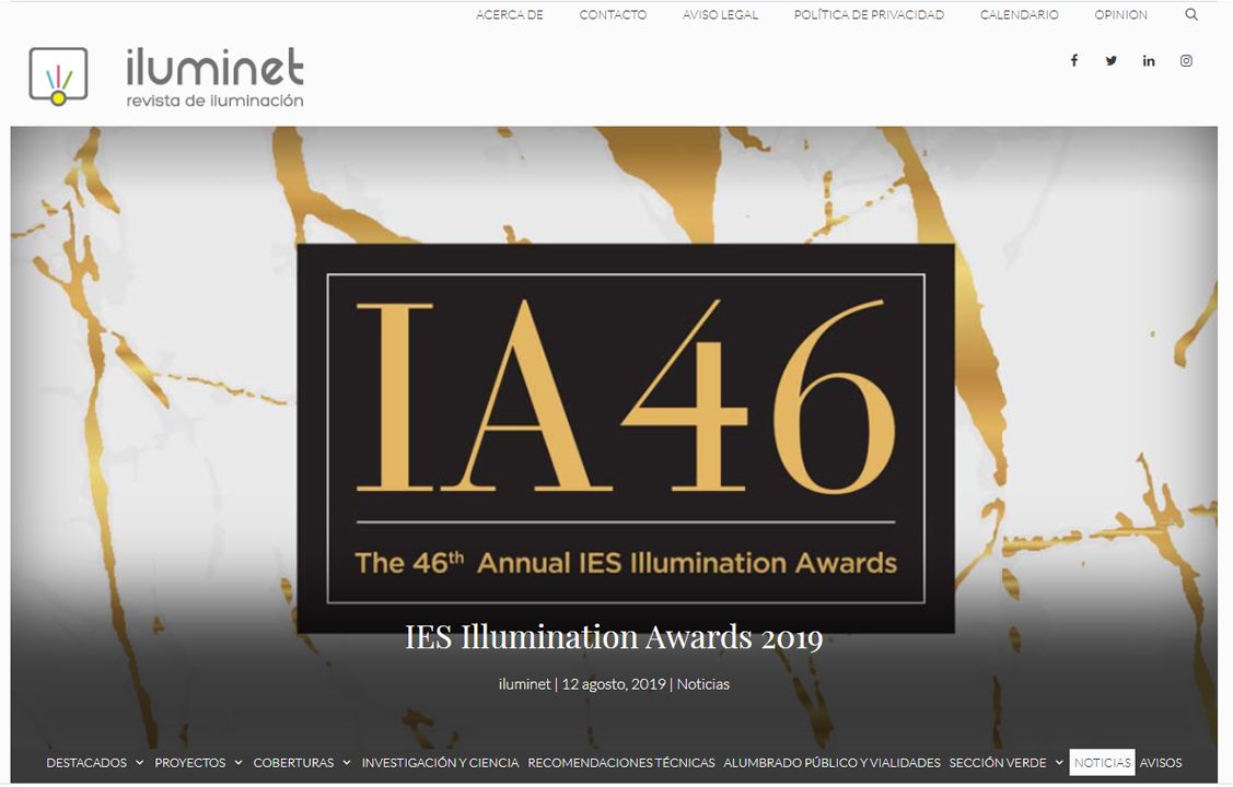 Iluminet IES Illumination Awards 2019